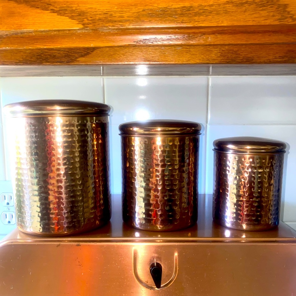 Set of copper canisters